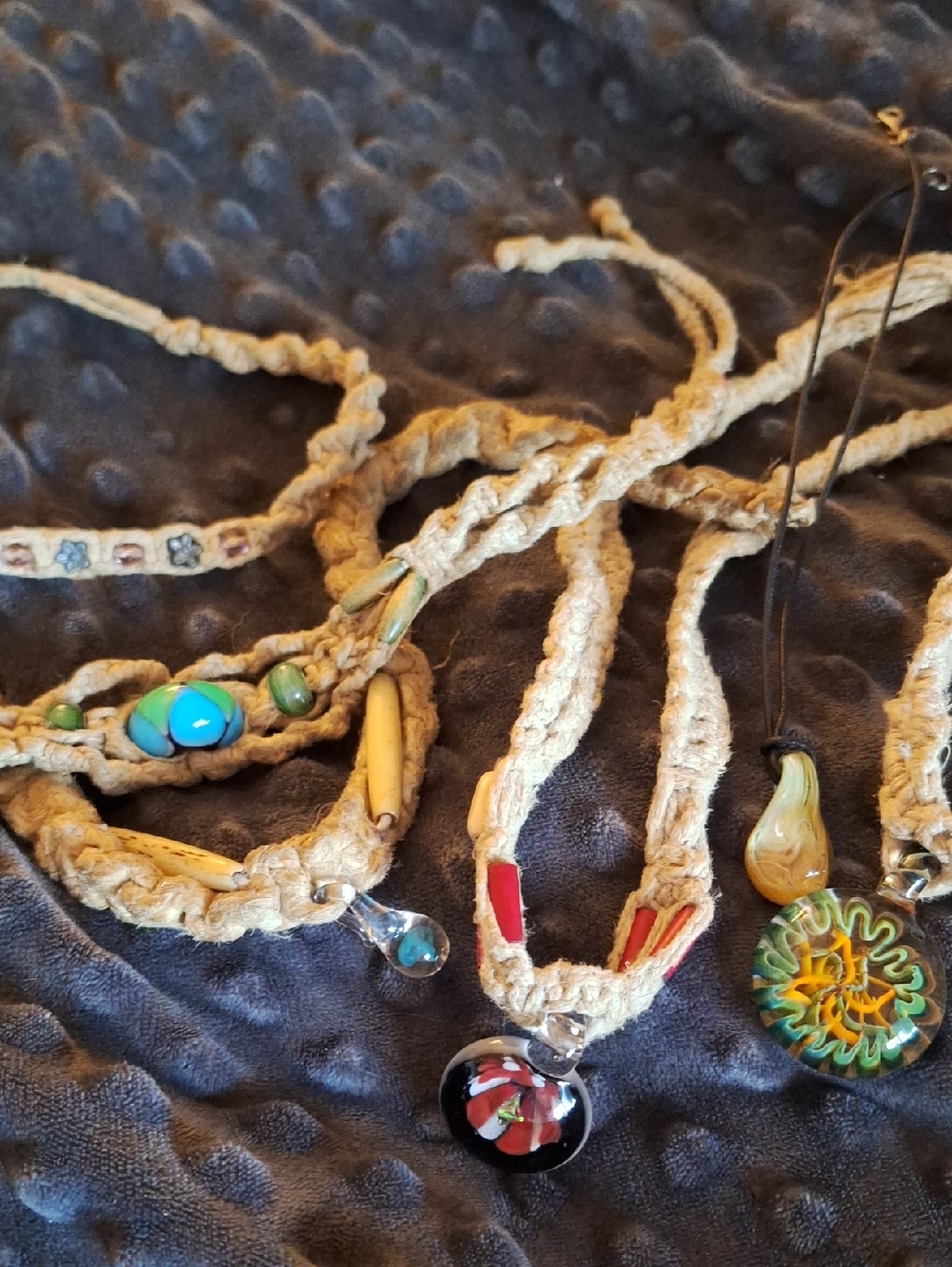 Vintage Handblown Glass Beads